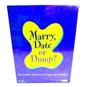 Parker Brothers Marry, Date or Dump Game, Adult, 2-6 Players, Ladies Game Night